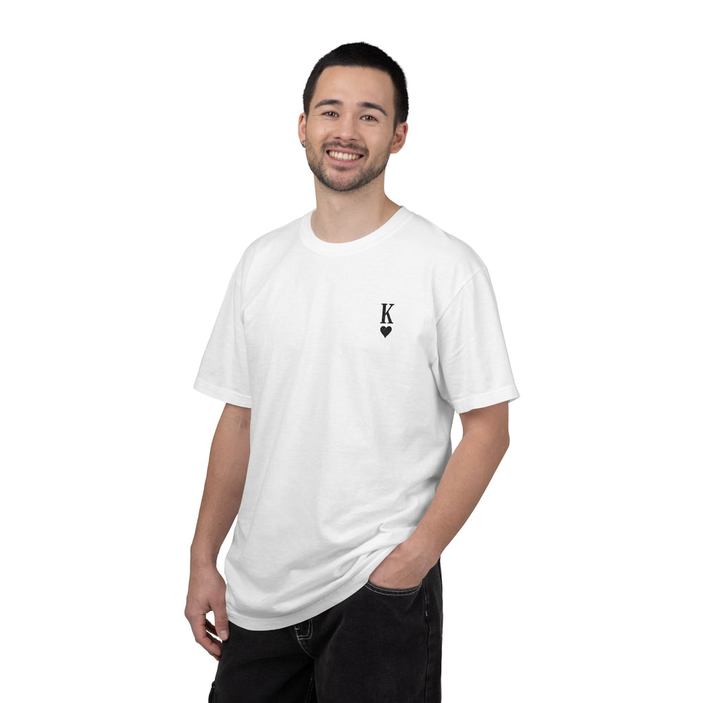 T-Shirt - Embroidered King of Hearts