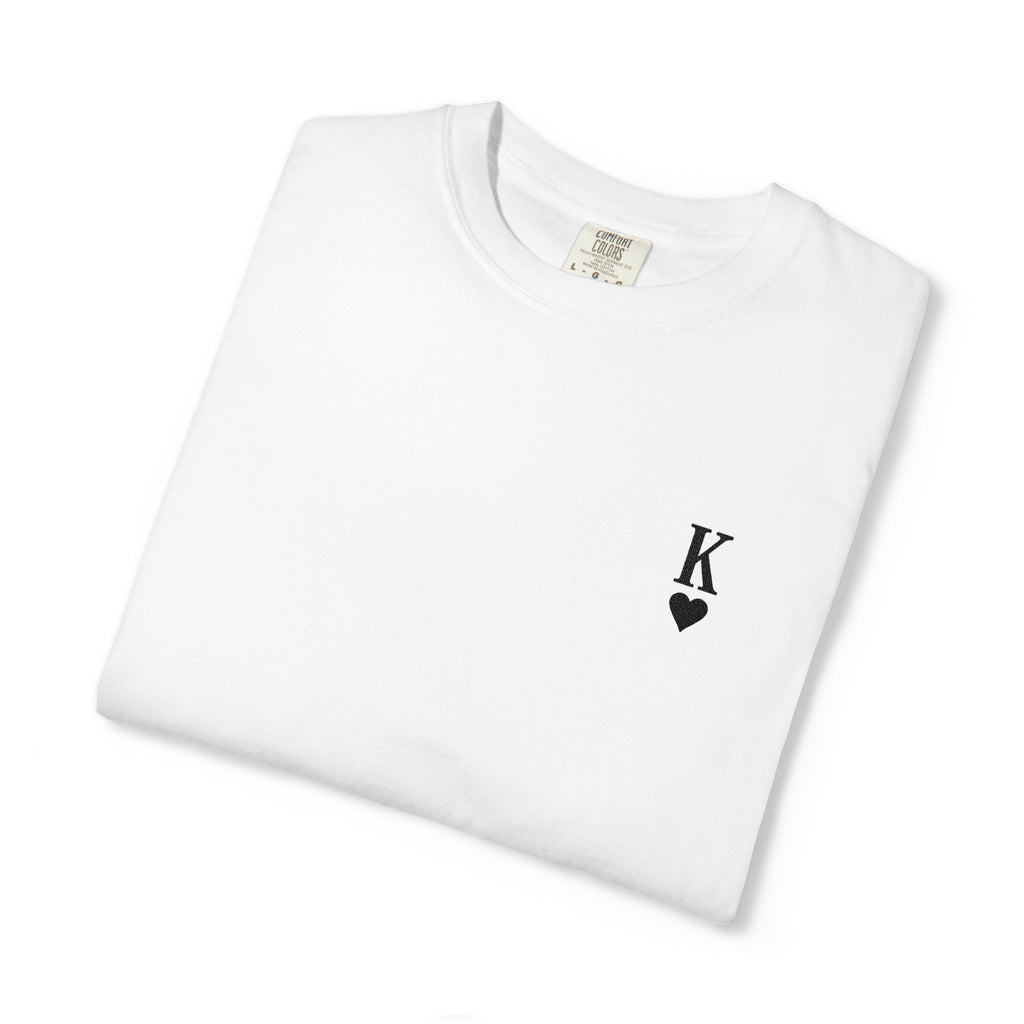T-Shirt - Embroidered King of Hearts