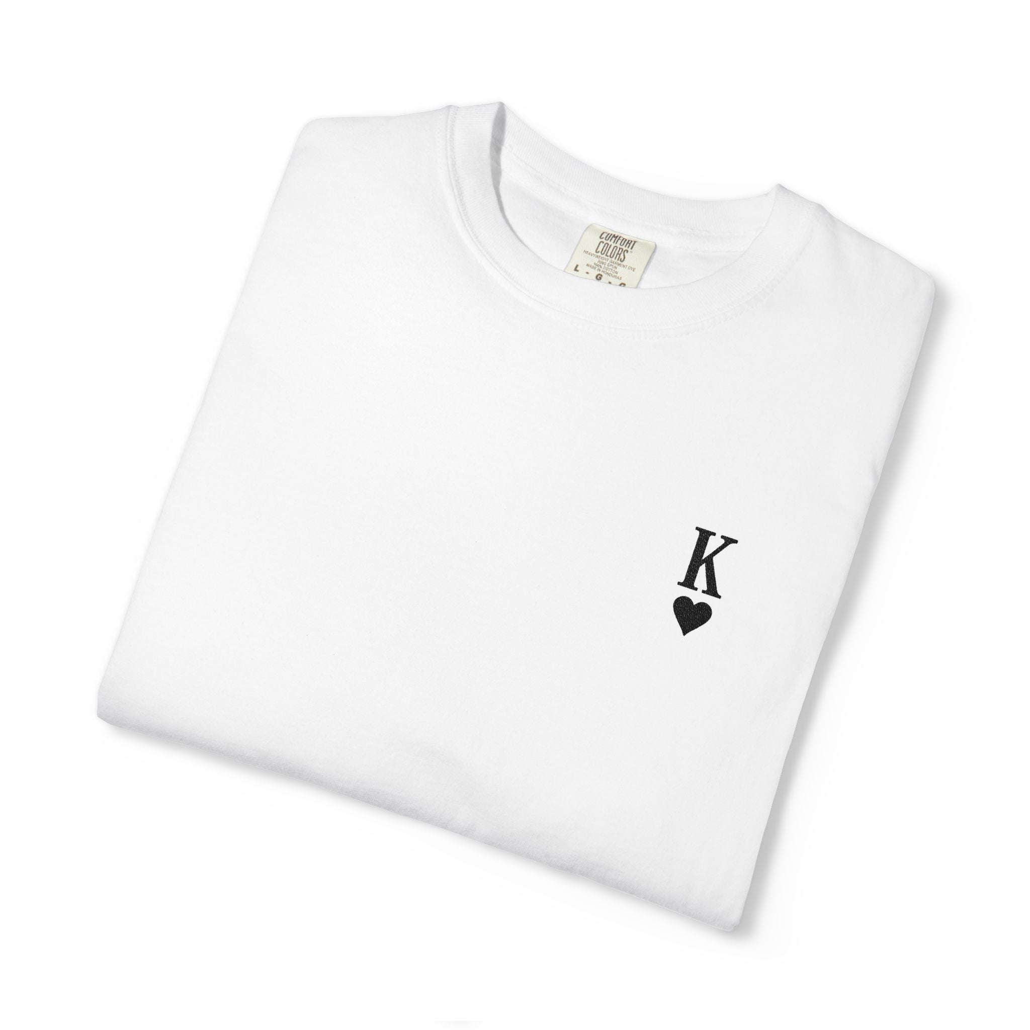 T-Shirt - Embroidered King of Hearts