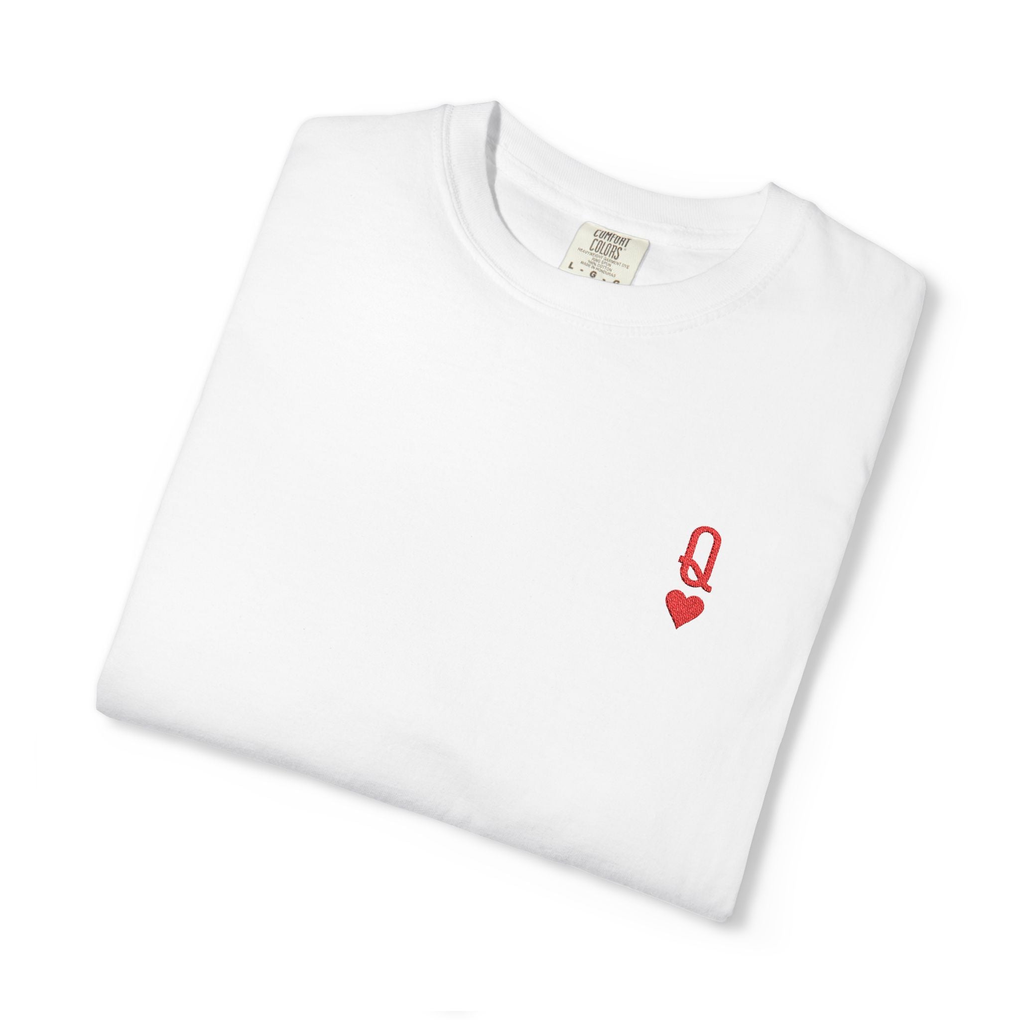 T-Shirt — Embroidered Queen of Hearts
